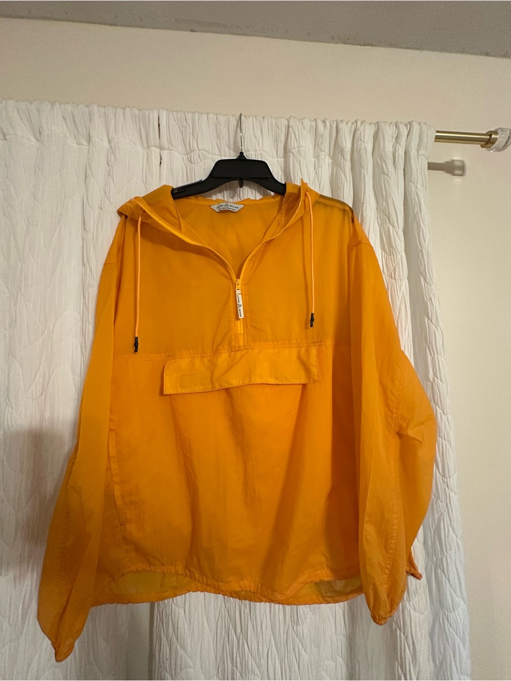 Alpine Design Orange Hooded Anorak Pullover